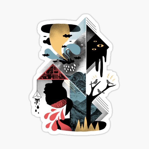 Shapes and Nightmares Sticker