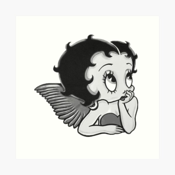 B & N Betty Boop Lámina artística