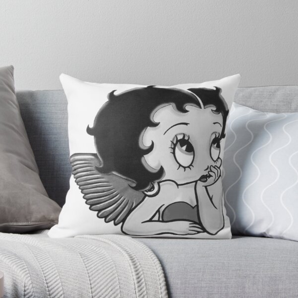 B & W Betty Boop Dekokissen