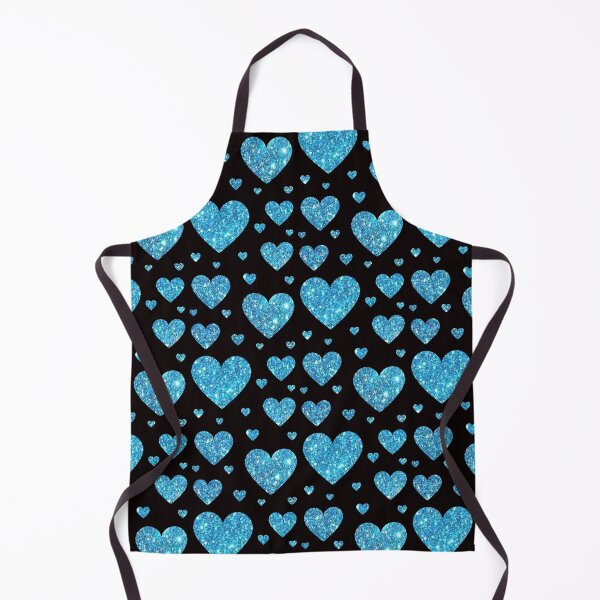 Item preview, Light Blue Faux Glitter Hearts designed and sold by Felicity-K.