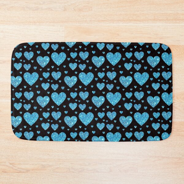 Item preview, Light Blue Faux Glitter Hearts designed and sold by Felicity-K.