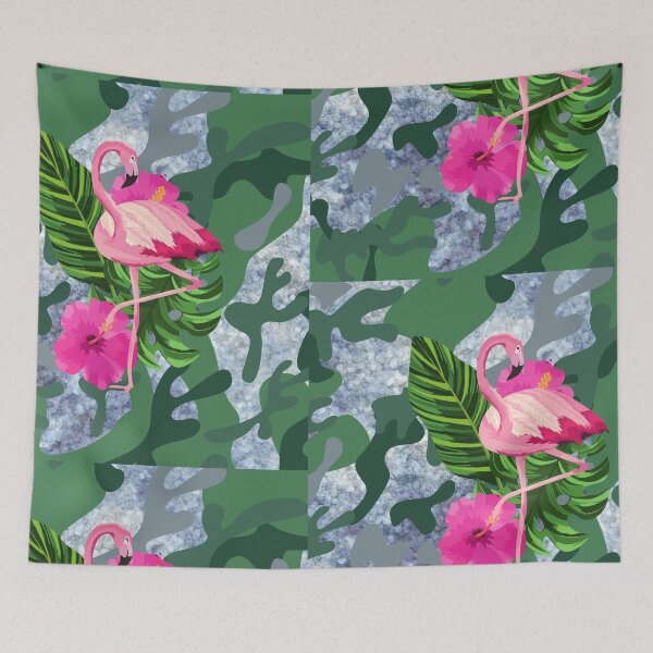 Item preview, Flamingo in Camouflage  designed and sold by aboniteblanc.