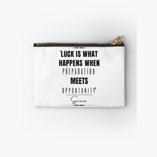 Item preview, Seneca Words of Wisdom Historical Quote- “Luck is what happens when preparation meets opportunity.” designed and sold by QuoteActually.