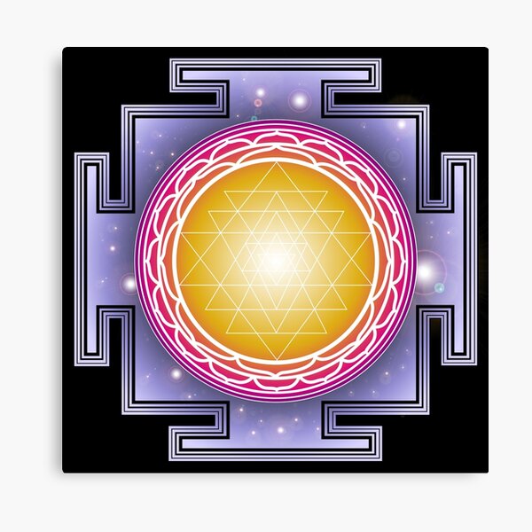 Item preview, Sri Yantra Red blue yellow designed and sold by Milan Sensiart.