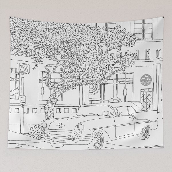 Item preview, Miami South Beach - Line Art designed and sold by m-lapino.