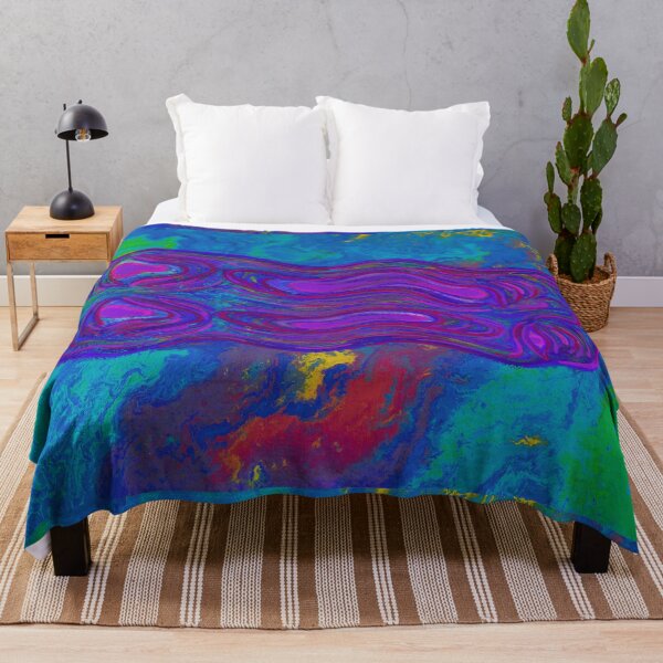 Item preview, Abstract Portrait on Acrylic Pour "Bipolar" designed and sold by Grace Behler.
