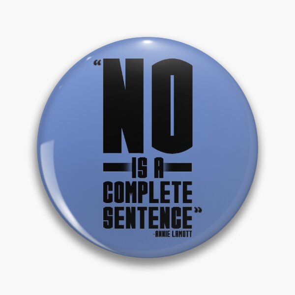 Item preview, "No, is a complete sentence" designed and sold by Sticker Up.