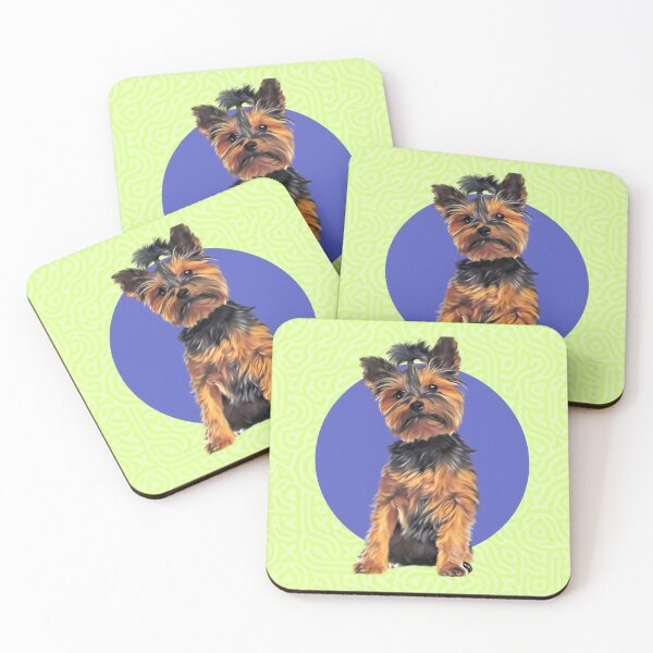 Item preview, Cute Yorkie Dog graphic design art designed and sold by forziati design.