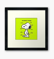 Snoopy : The Perfect Friend Framed Print
