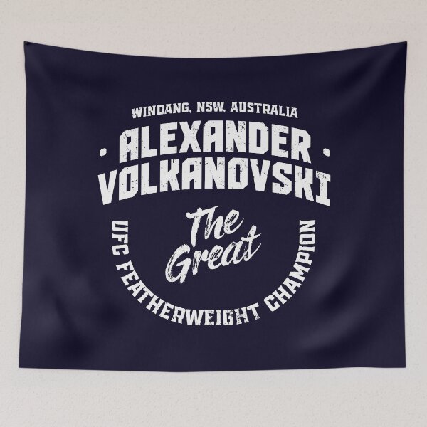 Item preview, Alexander Volkanovski - UFC Featherweight Champion - Typography 2 - White designed and sold by Getting  Smashed Co.