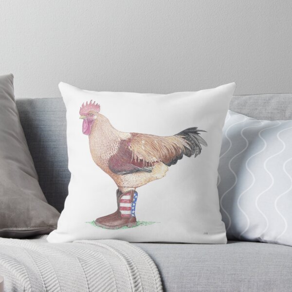 Item preview, Rooster in US Flag boots designed and sold by JimsBirds.