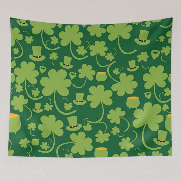 Item preview, St Patrick's Day Clover and Pot of Gold designed and sold by pugmom4.