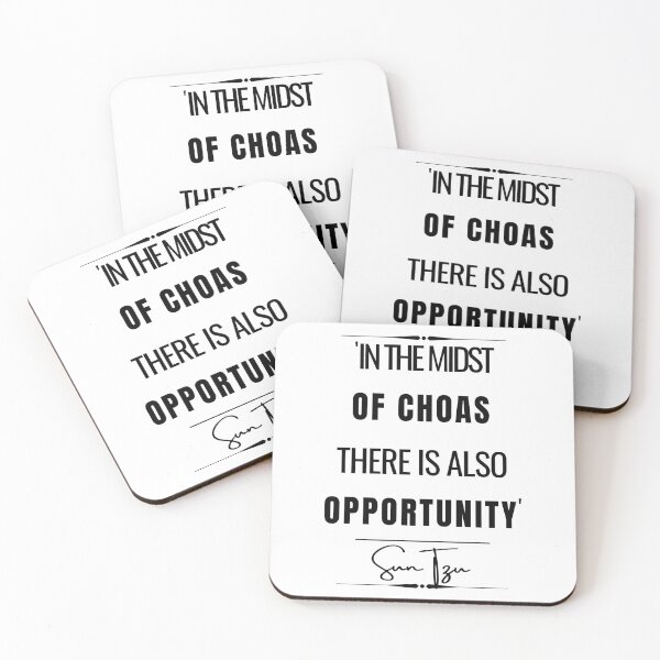 Item preview, Sun Tzu Inspirational Historical Quote- "In the midst of chaos, there is also opportunity." designed and sold by QuoteActually.