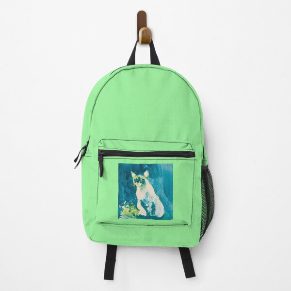 Item preview, Watercolor blue green cat designed and sold by Fabiana  Arantes.