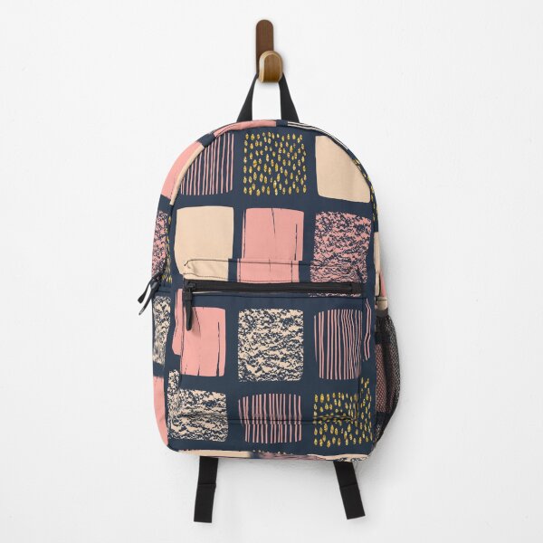 Item preview, Backpack abstract geometric pattern with squares designed and sold by della95.