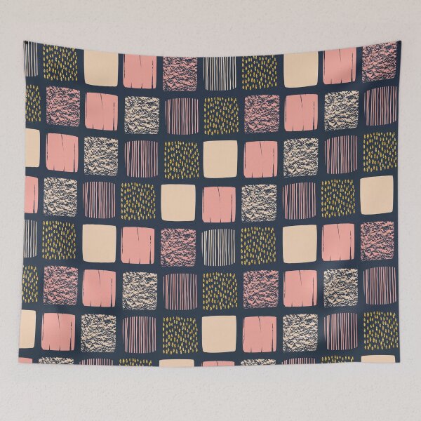 Item preview, Backpack abstract geometric pattern with squares designed and sold by della95.