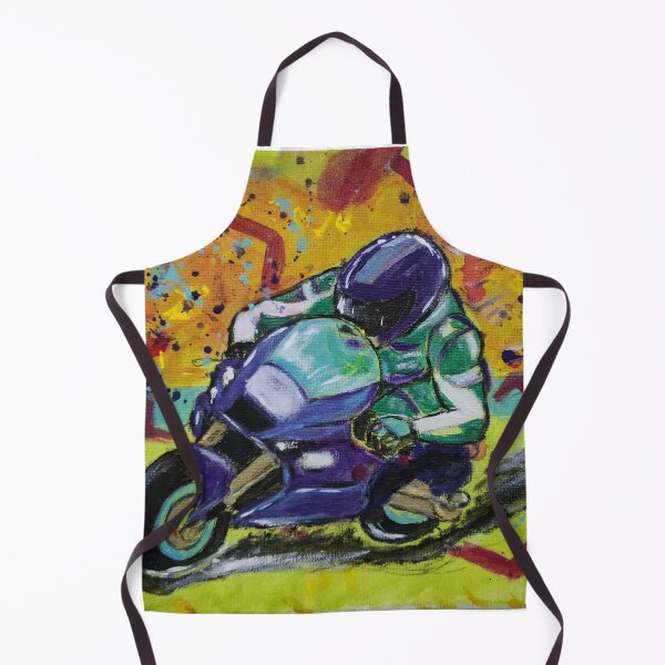 Item preview, Motorcycle rider on a purple bike designed and sold by Treihova.