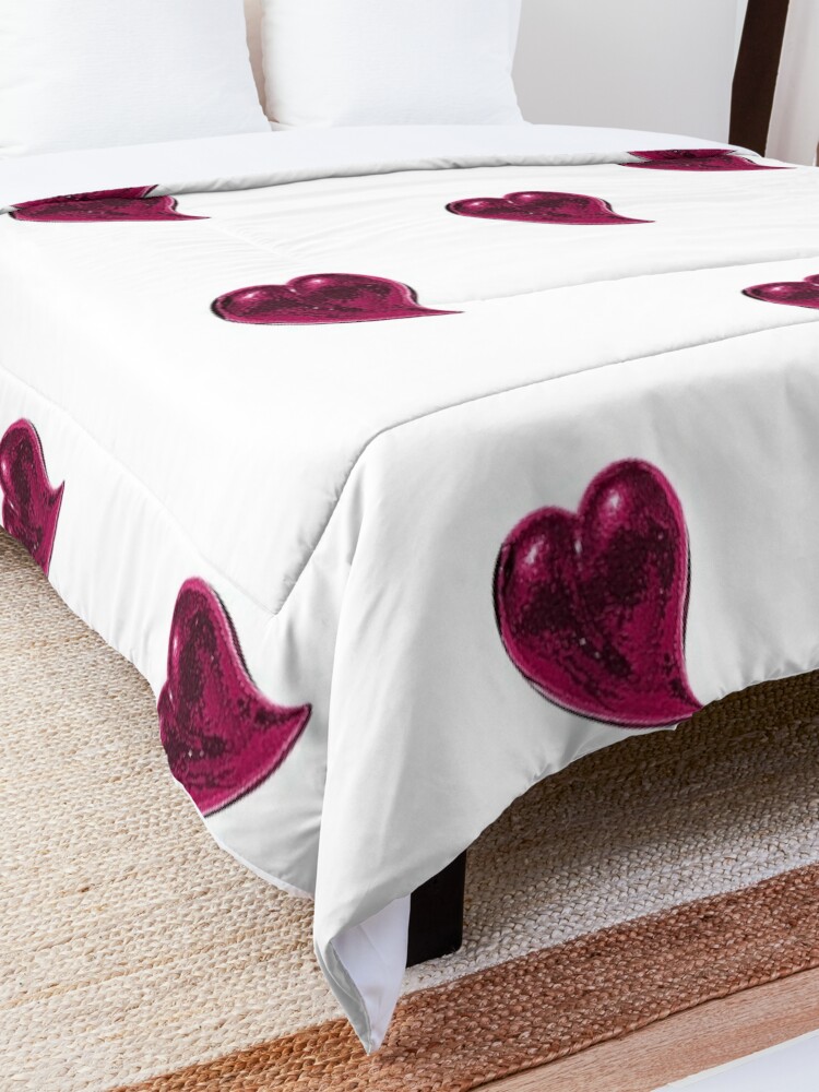 Alternate view of Pink Hart Comforter