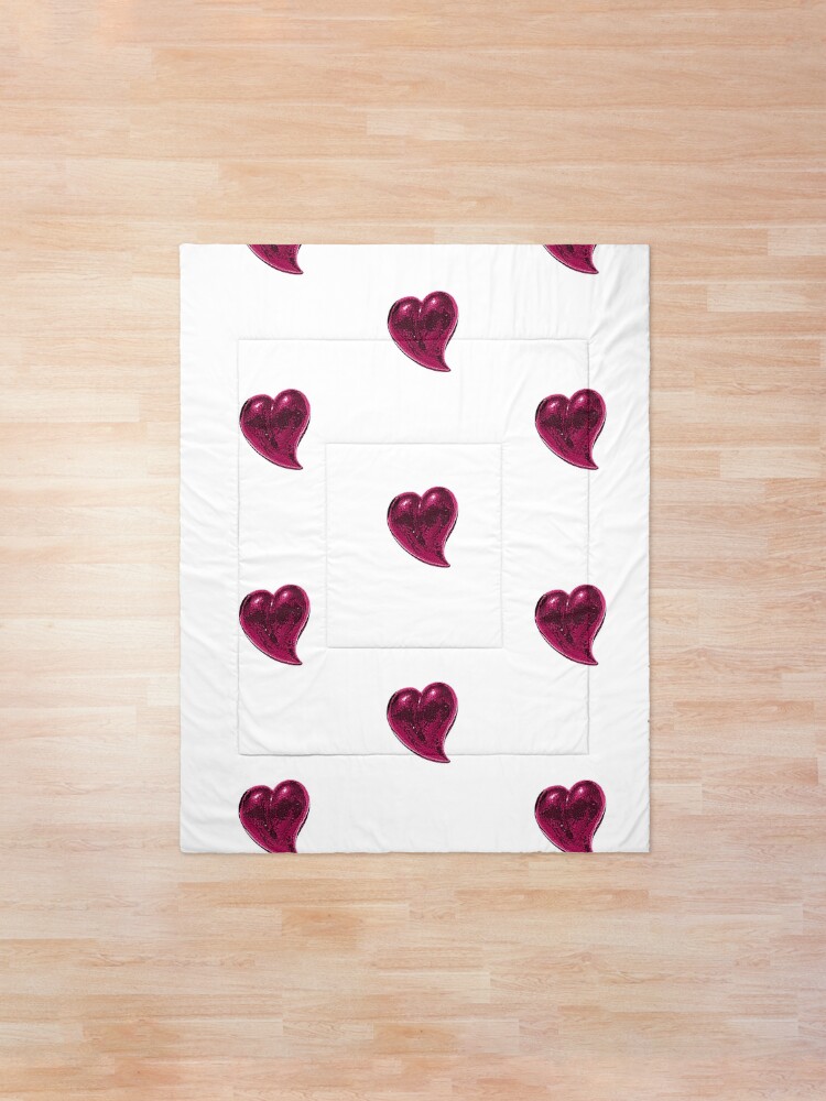 Alternate view of Pink Hart Comforter