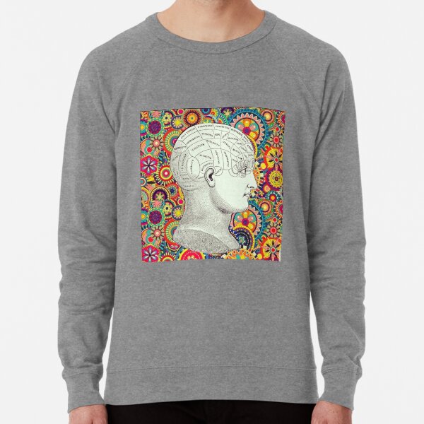 Free Your Mind Psychedelic Phrenology Lightweight Sweatshirt