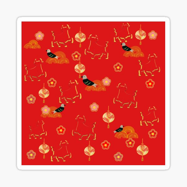 The year of the Ox Sticker