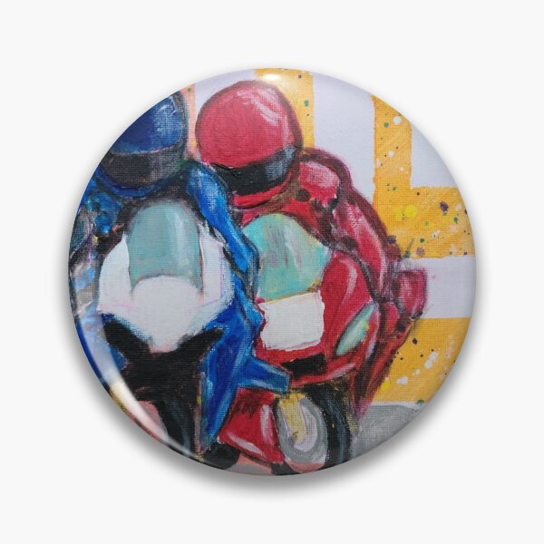 Item preview, Motorcycle racers red and blue designed and sold by Treihova.