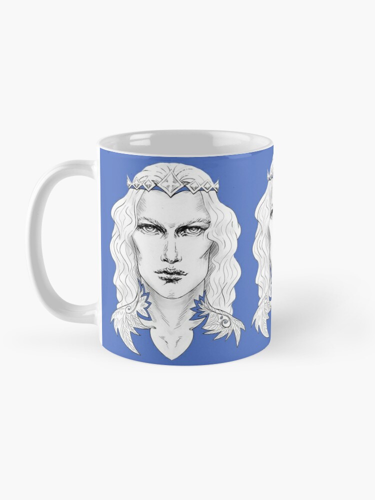 Coffee Mug, Fairy King in Blue designed and sold by Sirielle