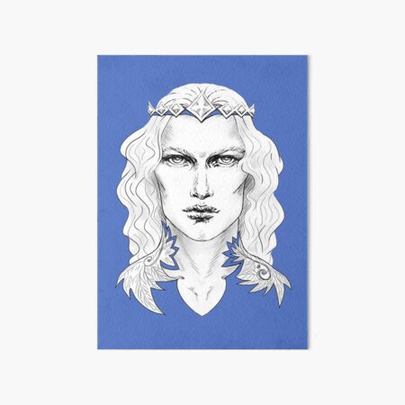 Fairy Prince in Blue Art Board Print