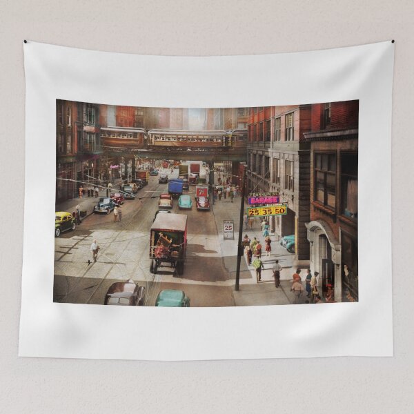 Item preview, City - Chicago IL - Modes of transportation 1941 designed and sold by Mike Savad Photography.