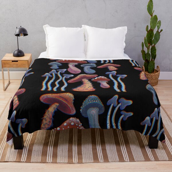 Item preview, Trippy Hippie Mushrooms Artwork designed and sold by Artsyeyrika.
