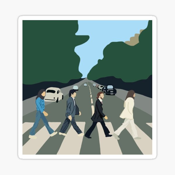 das Beatles Abbey Road Album Sticker