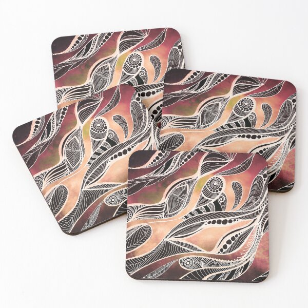 Item preview, Tribal Style Red Abstract Art designed and sold by TwistedGypsy.