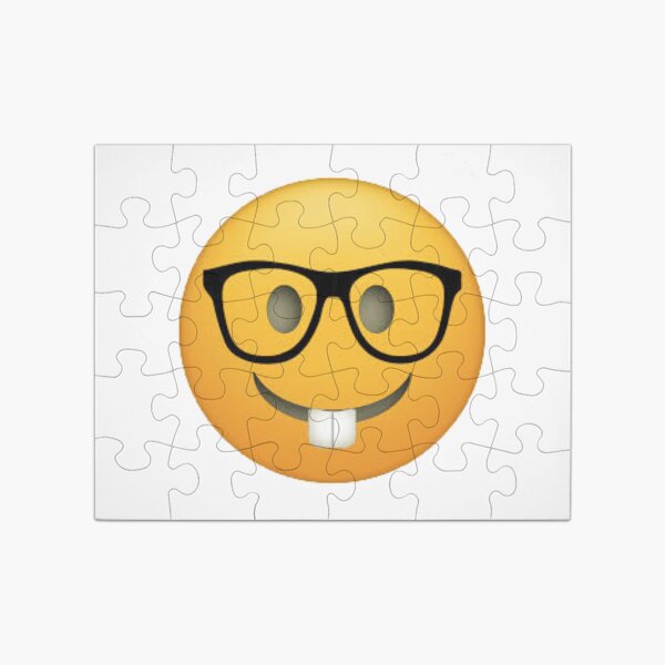 Puzzle for Sale con la obra «Emoji empollón» de Carljam2020