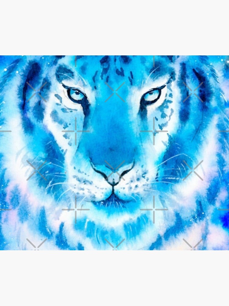 Buy The Mountain The 3D Tiger T-Shirt, Blue, XX-Large at
