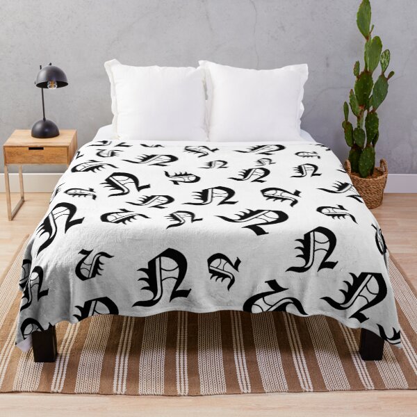 Item preview, N – Old English Initial Black Letter N Pattern designed and sold by Typeglyphs.