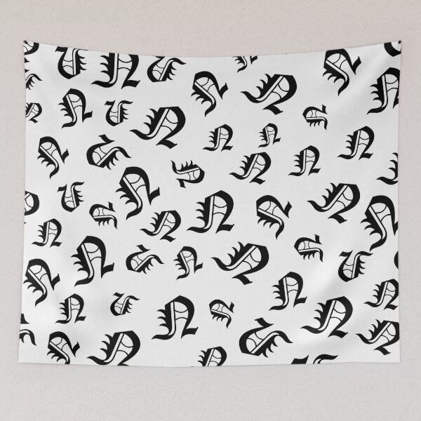 Item preview, N – Old English Initial Black Letter N Pattern  designed and sold by Typeglyphs.