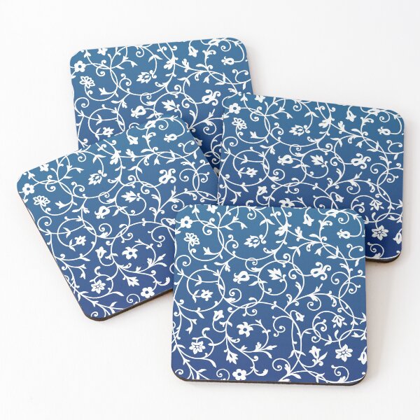 Item preview, Navy Blue Floral Pattern designed and sold by InducTees.