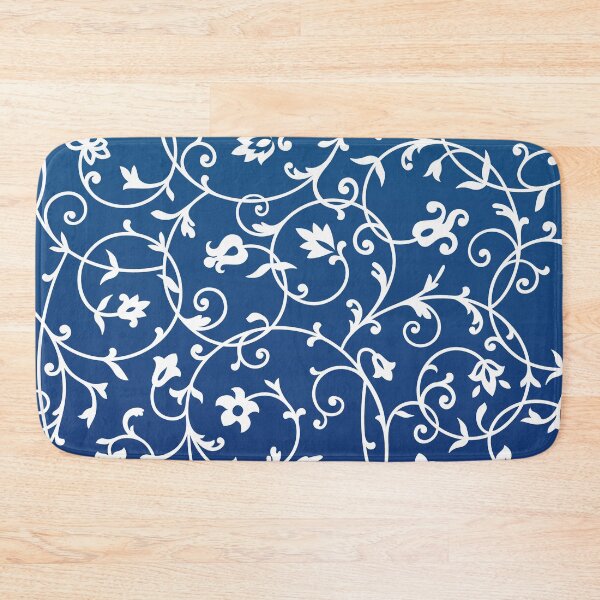 Item preview, Navy Blue Floral Pattern designed and sold by InducTees.