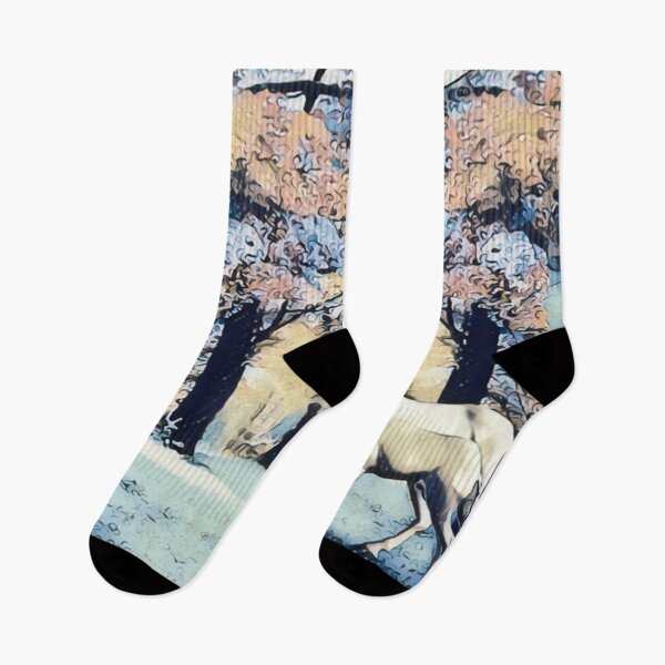 Item preview, Wild Horse & Pony in Snow Forest designed and sold by Paul Marsden.