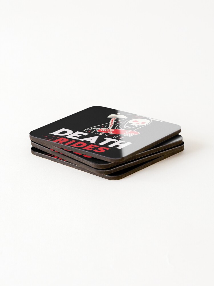 Thumbnail 4 of 5, Coasters (Set of 4), Death Rides designed and sold by vari216.