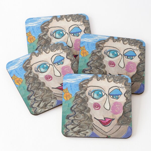 Item preview, Fun, Funky, Illustrative Abstract Portrait - Female, No. 4 designed and sold by Lori Rivera.