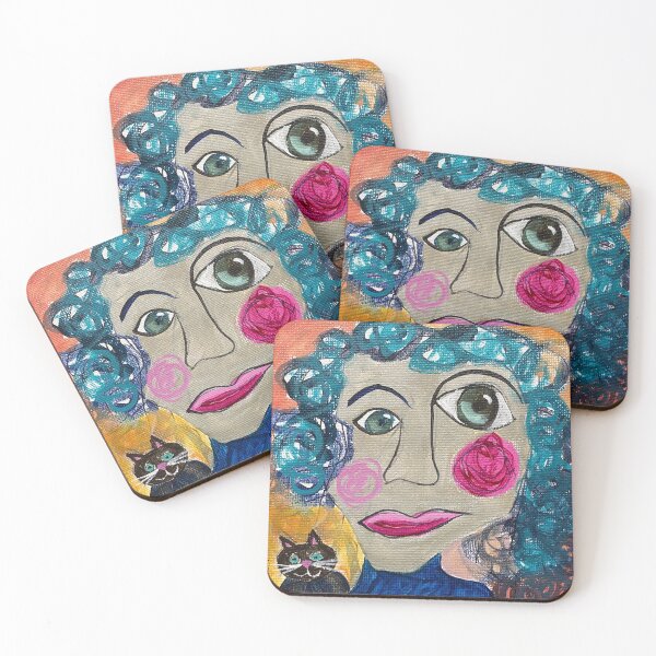 Item preview, Fun, Funky, Illustrative Abstract Portrait - Female, No. 2 designed and sold by Lori Rivera.
