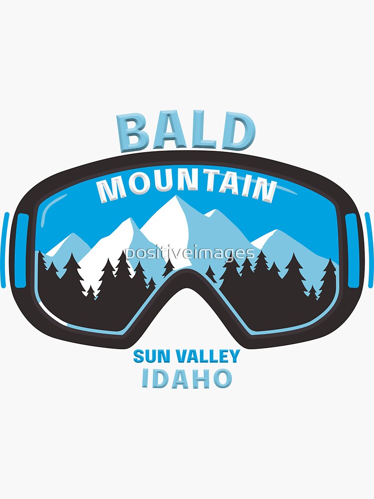"Bald Mountain, Sun Valley, Idaho" Sticker by positiveimages Redbubble