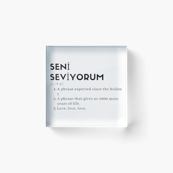 Item preview, Seni seviyorum designed and sold by ElianaTorres.