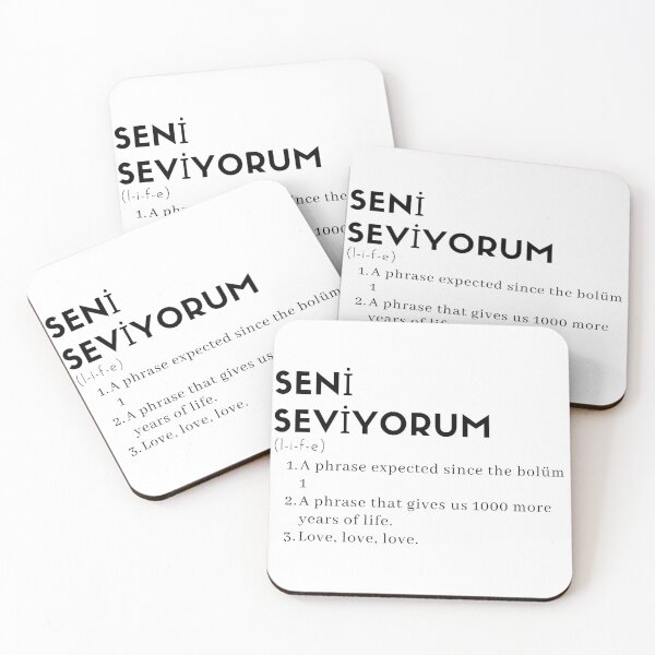 Item preview, Seni seviyorum designed and sold by ElianaTorres.