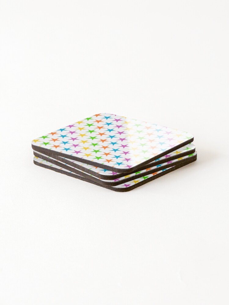 Thumbnail 4 of 5, Coasters (Set of 4), Abstract Stars Pattern designed and sold by DigitalNobleman.