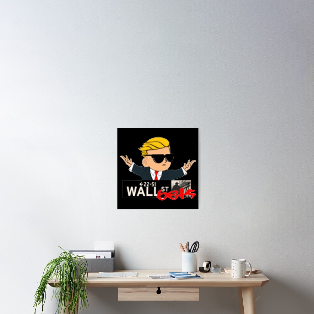 "Wallstreetbets kid " Poster by wolfman70 Redbubble