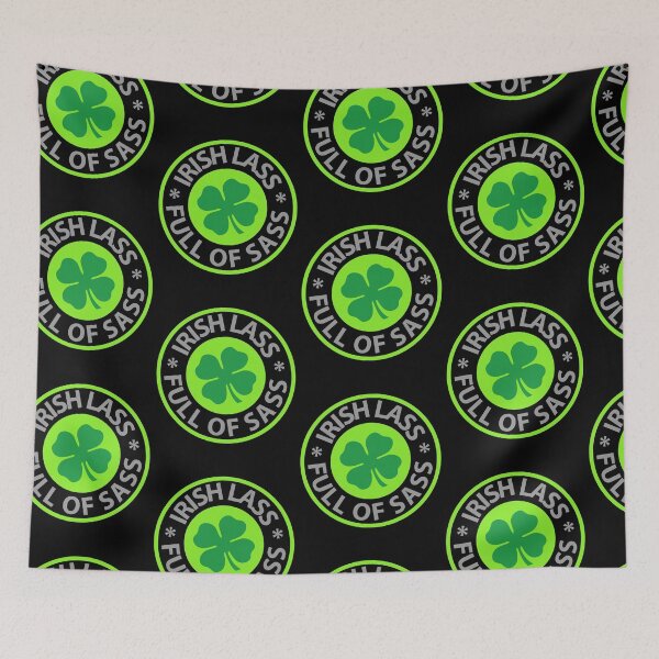 Item preview, irish lass full of sass. clover leaf. lucky designed and sold by efenem.
