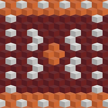 Artwork thumbnail, Color cube pattern by Will Fisler