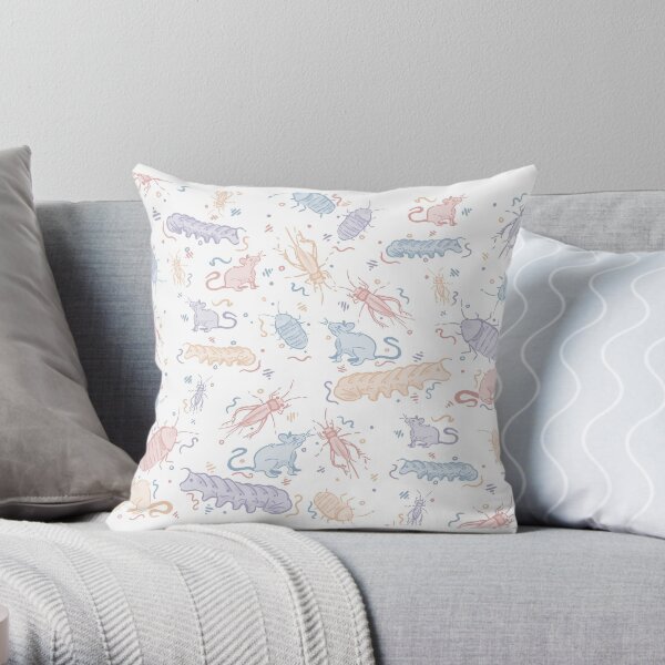Colorful Critters Throw Pillow
